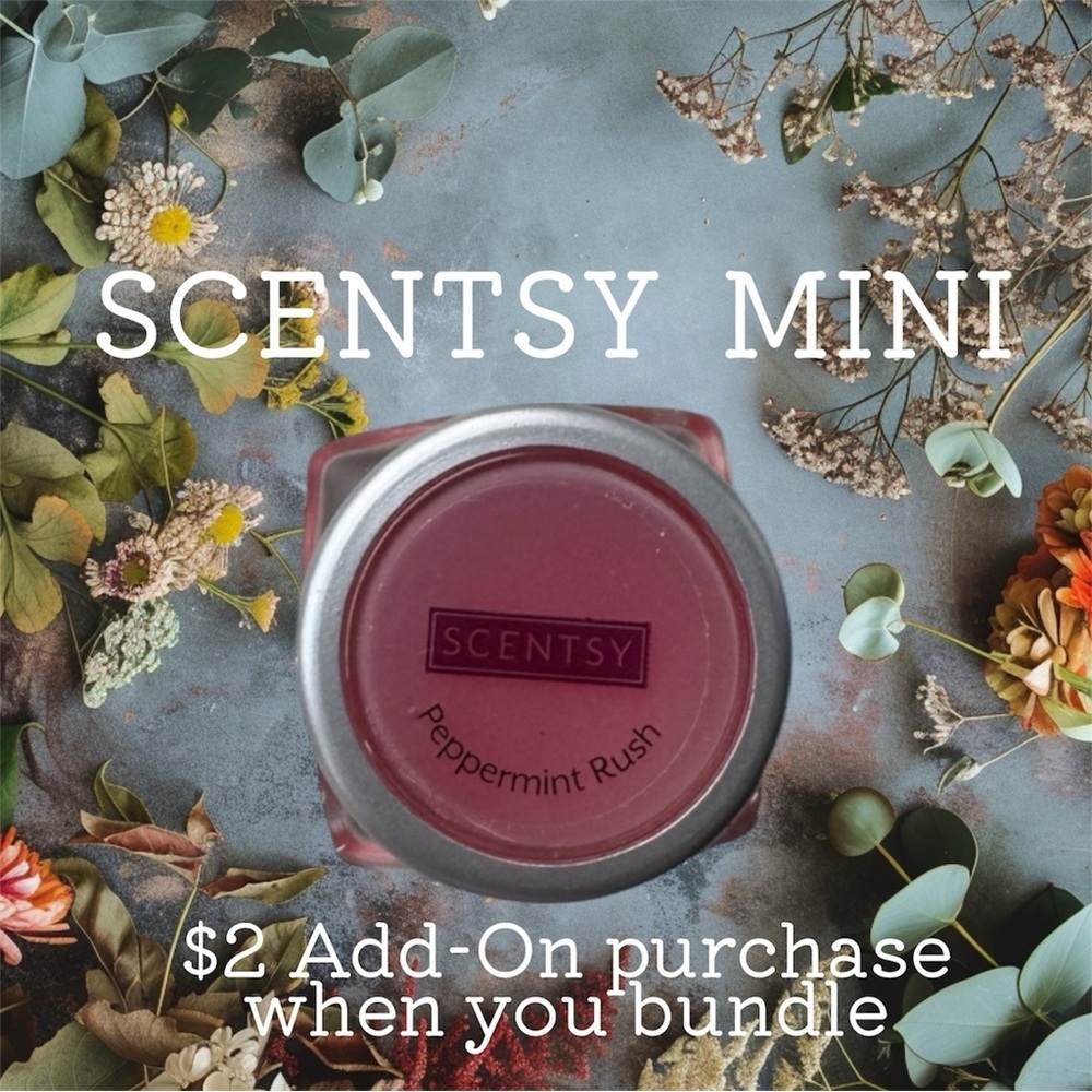$2 Add-On 🆕Scentsy Mini Peppermint Rush Home Fragrance